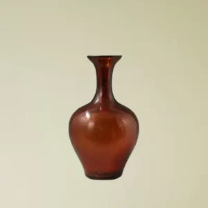Glass Appreciation Bottle Small Gold Sprinkle (Amber)