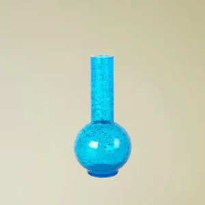 Glass Straight Mouth Sky Ball (Blue Gold Sprinkle)
